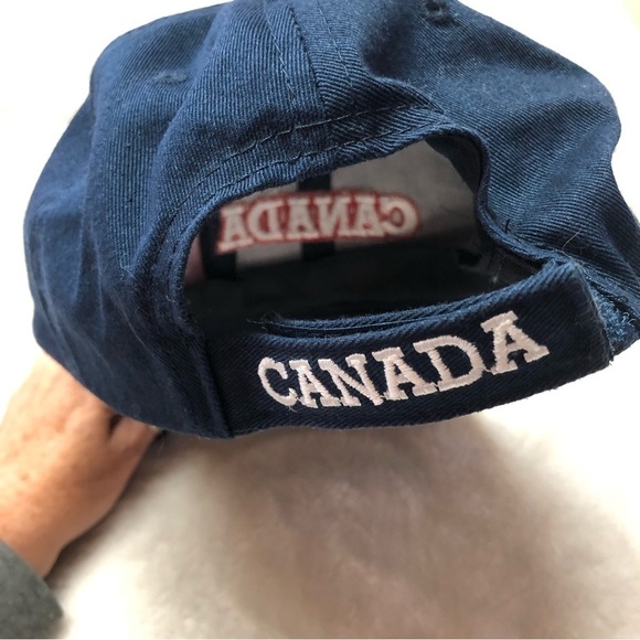 Canada Adjustable Ball Cap Navy, Red & White OS - Picture 3 of 5